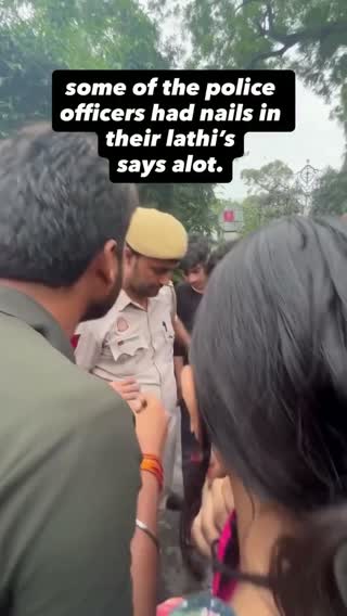 Nails reported set into a police baton